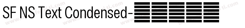 SF NS Text Condensed字体转换